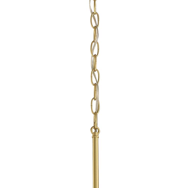 Mid-century Modern 6-light Gold Rectangle Chandelier for Dining Room