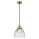 Option Antique Brass / Clear Halophane Shade