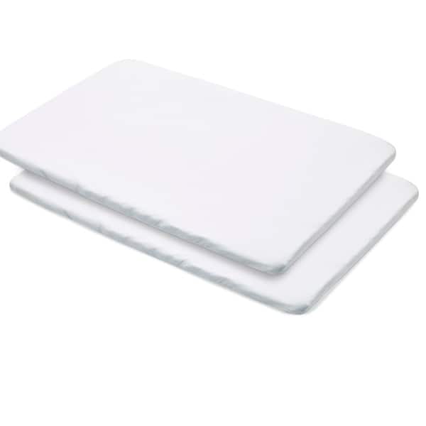 slide 2 of 18, BreathableBaby All-in-One Fitted Sheet & Waterproof Cover for 39" x 27" Play Yard Mattress (2-Pack)