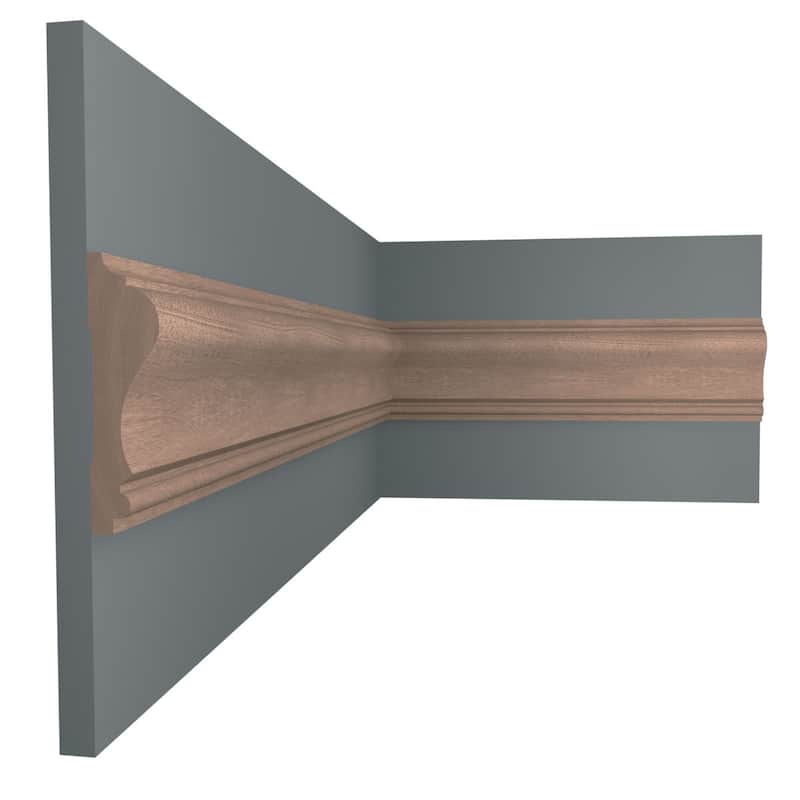 WM390 11/16-in D x 2-5/8-in W x 96-in L Americraft Solid Hardwood Stain Grade Chair Rail Moulding