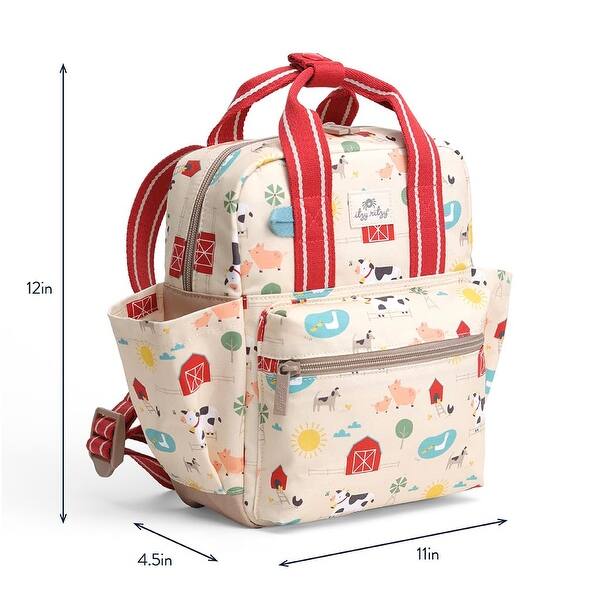 Toddler Backpack - Daycare Bag - Features Adjustable Shoulder Straps, 2 Side Pockets & Spacious Interior
