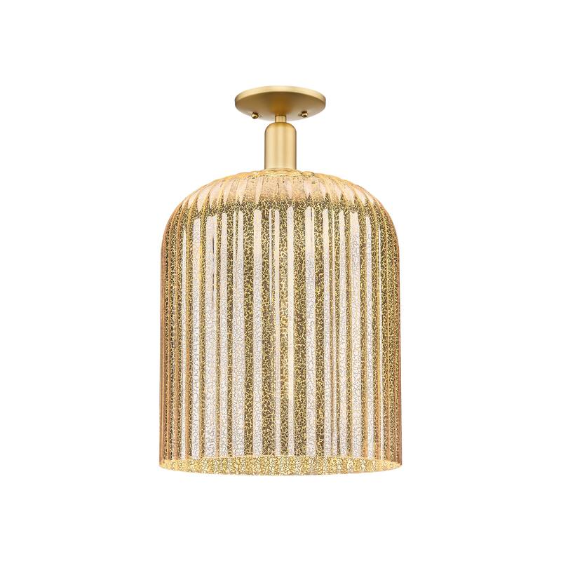 Innovations Lighting Downtown Urban - Bridal Veil - 1 Light 12" Semi-Flush Mount Light