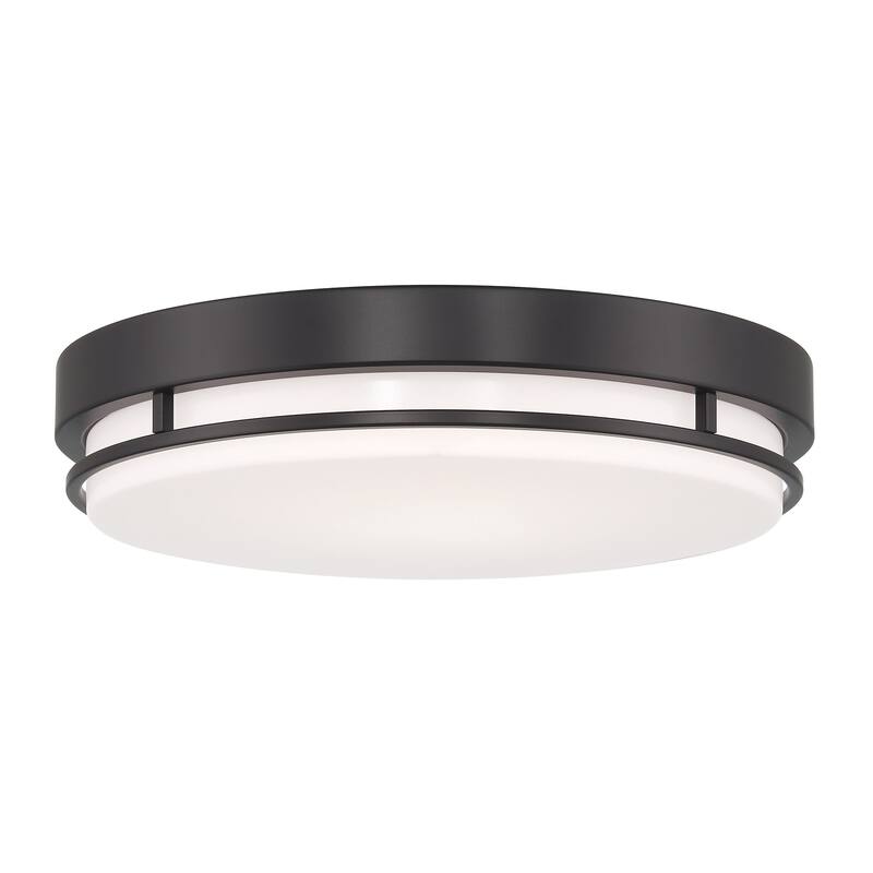 Designers Fountain EV3163C3B Noble 16" Wide Integrated LED Flush Mount - Matte Black