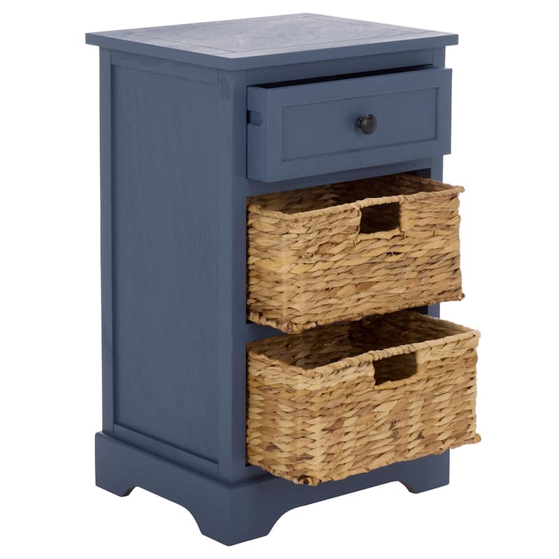 SAFAVIEH Alverta Red Storage Side Table - 15.9" x 13" x 27.6" - 16"W x 13"D x 26"H