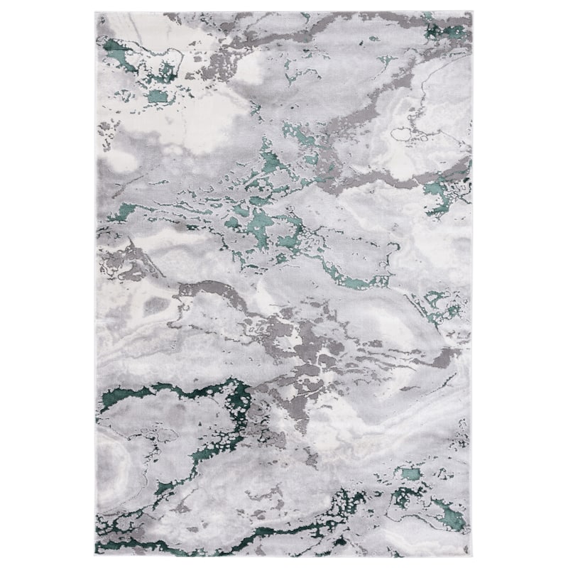 SAFAVIEH Craft Meeta Modern & Contemporary Rug - 4' x 6' - Grey/Green - Rectangle