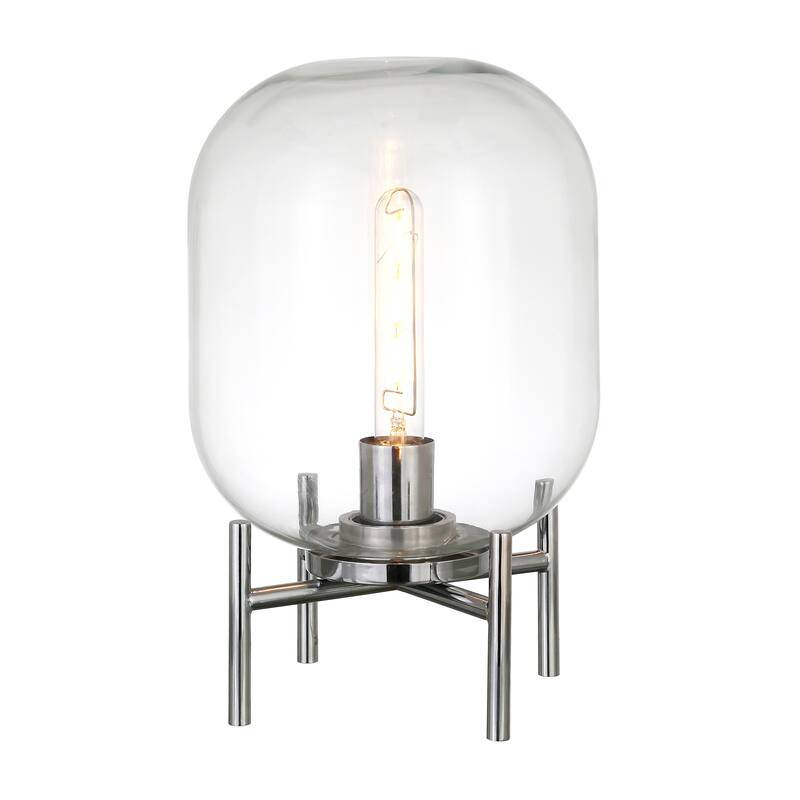 Carson Carrington Sagen Glass and Brass Table Lamp