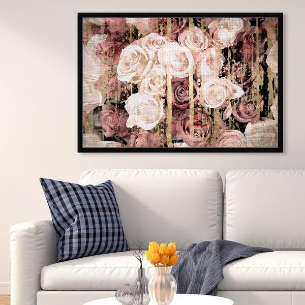Oliver Gal Shabby Chic Romance Floral And Botanical Framed Wall Art Prints Florals Pink Brown Overstock 31287439