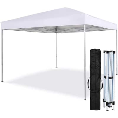 10 Ft. W x 10 Ft. D Pop Up Canopy Event Tent Party Tent, 100 Sq. Ft of Shade