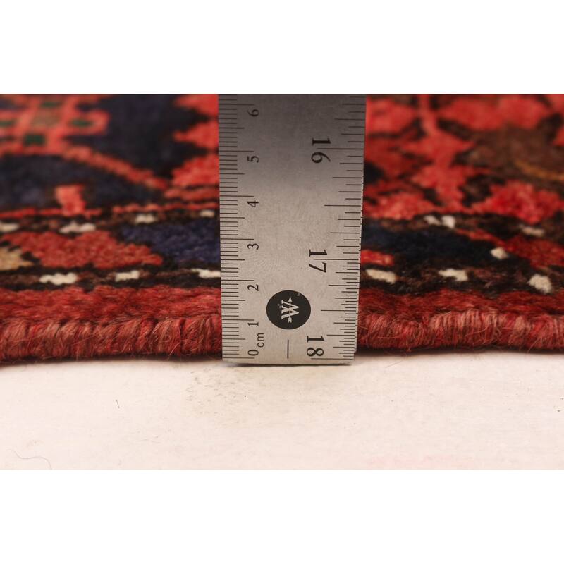 ECARPETGALLERY Hand-knotted Andelz Red Wool Rug - 4'4 x 6'6