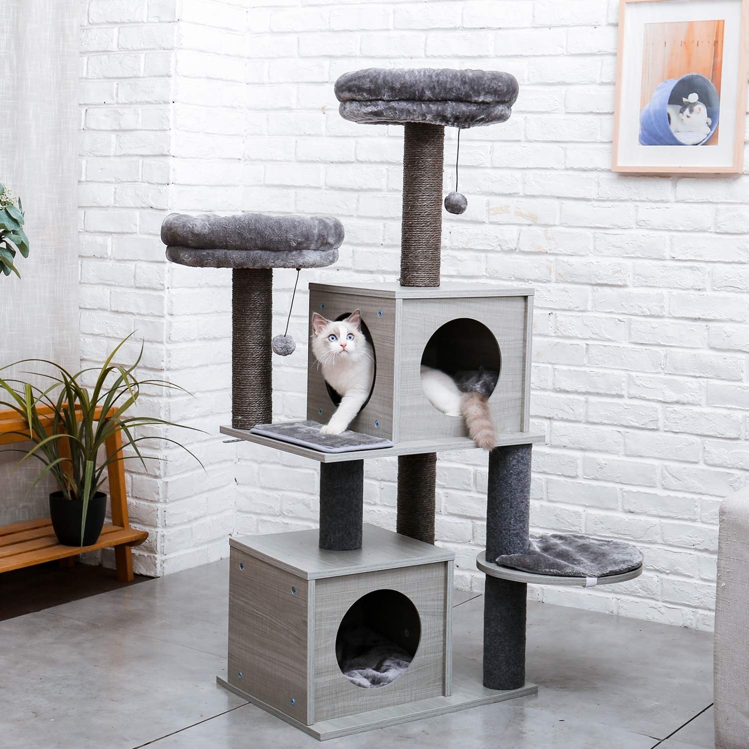 Large grey 2025 cat tree