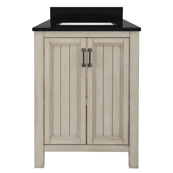 Miseno MVAG2421 Helena 24" Free Standing Single Basin Vanity Set with Wood Cabinet and Stone Vanity Top