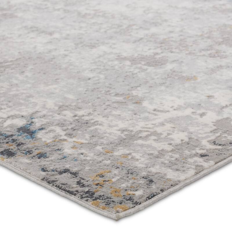 Jarlath Abstract Silver/Blue Rug