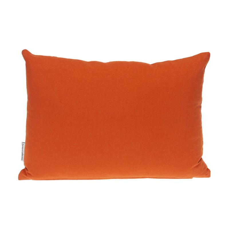 Geometric Crosshatch Rectangular Throw Pillow - 20" - Orange