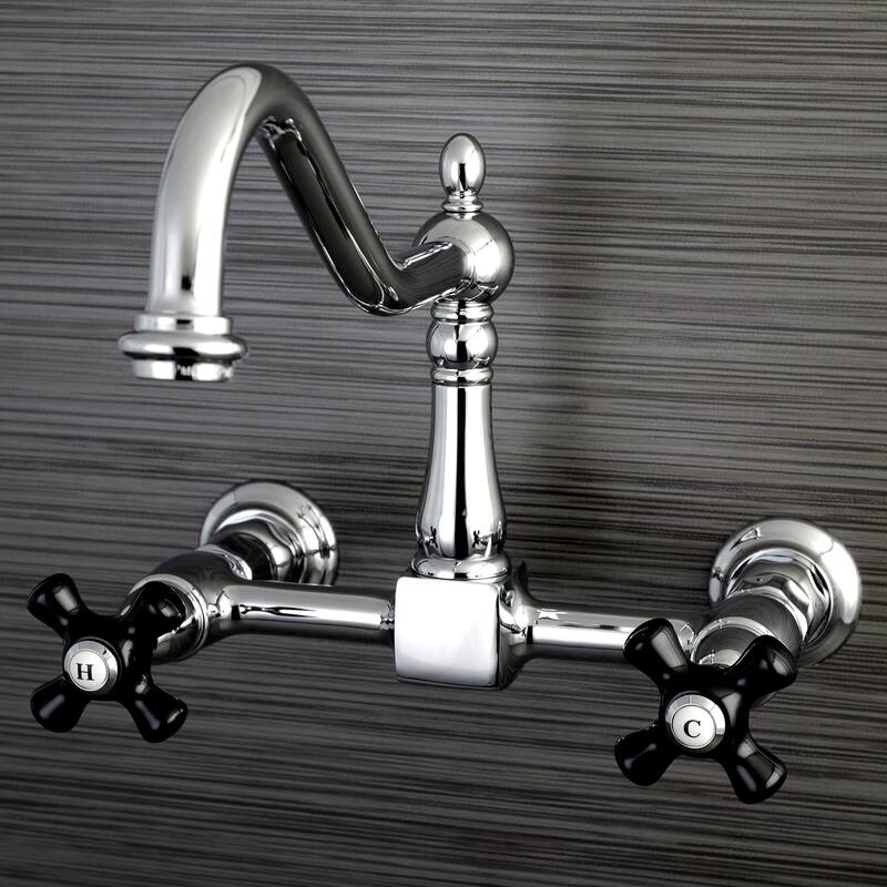 Kingston Brass Duchess 1.8 GPM Wall Mounted Bridge Kitchen Faucet