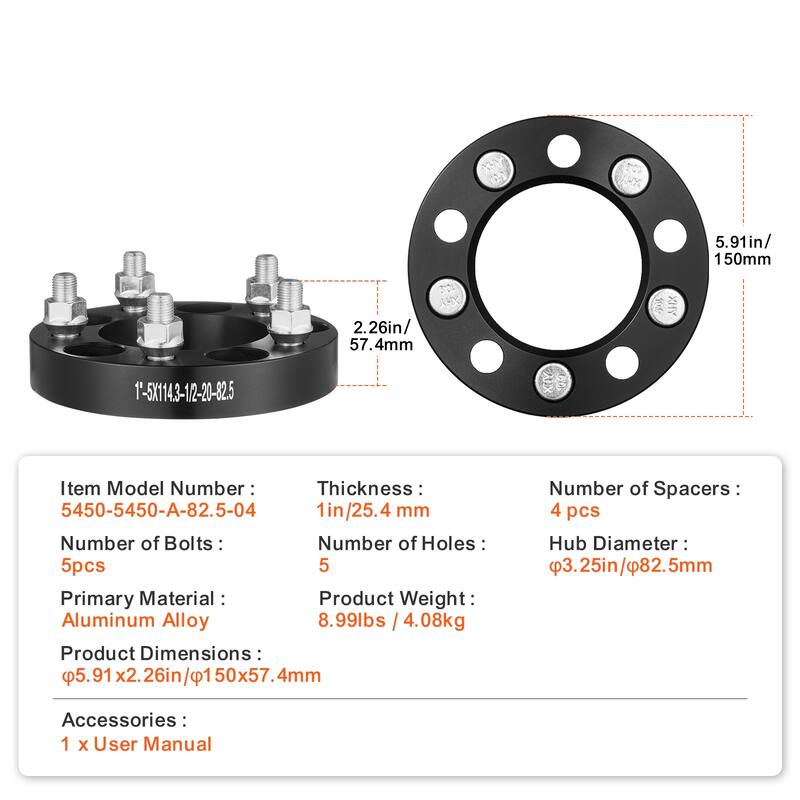 Wheel Spacers，Wheel Adapters Fit for Various Cars.