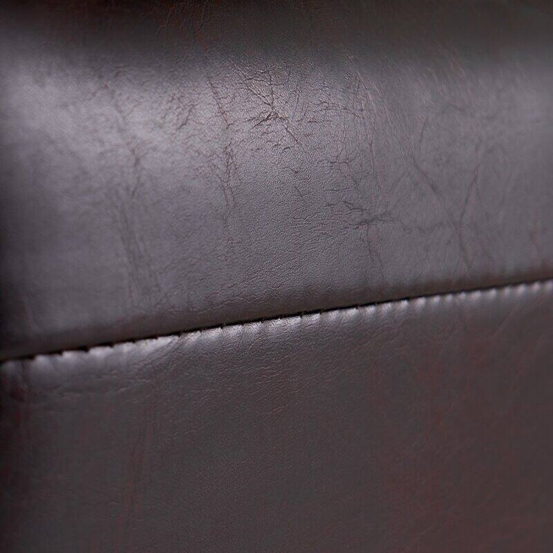 Pushback Recliner Chair, Fax Leather Armchair Push Back Accent Chair for Living Room, Home Theater Single Sofa Club Chair