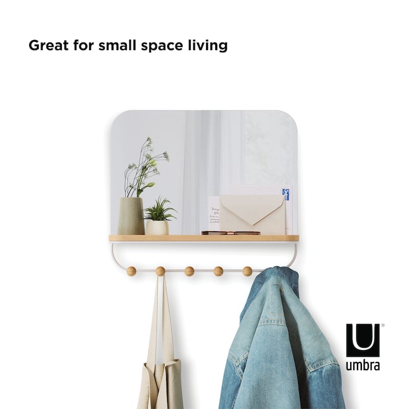 Umbra Estique Mirror With Hooks
