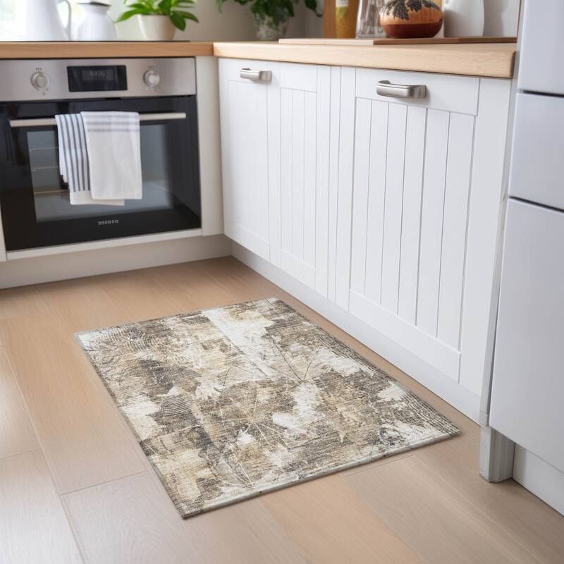 Tane Graceful Floral Weather Resistant Classic Meets Modern Outdoor Rug