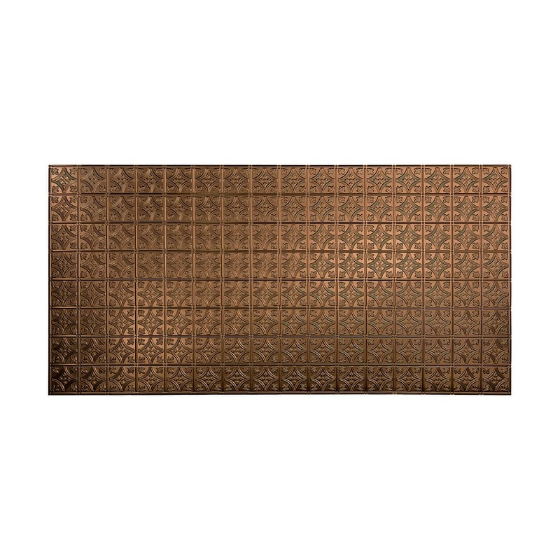 FASÄDE Traditional 1 4-foot x 8-foot PVC Wall Panel in Oil Rubbed Bronze - 4 x 8