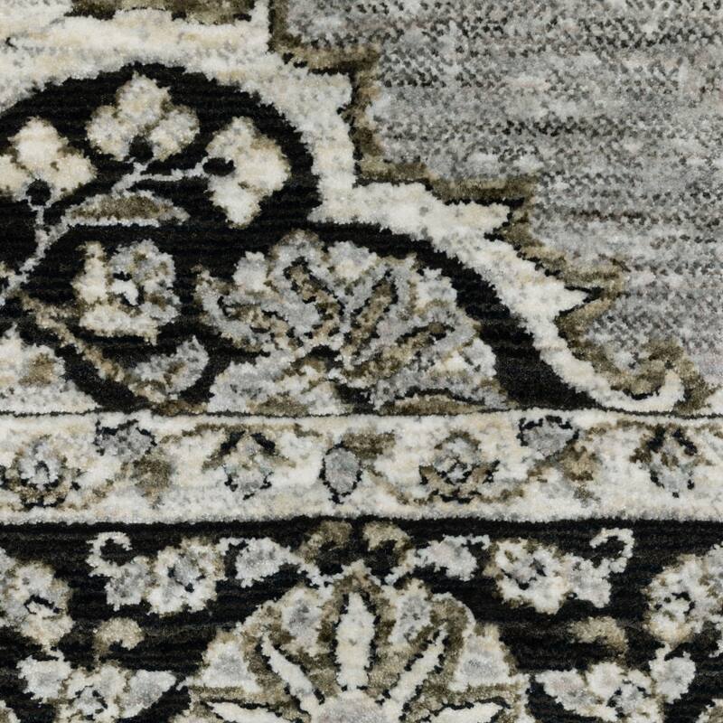 HomeRootsMedallion Bohemian Rectangle Area Rug