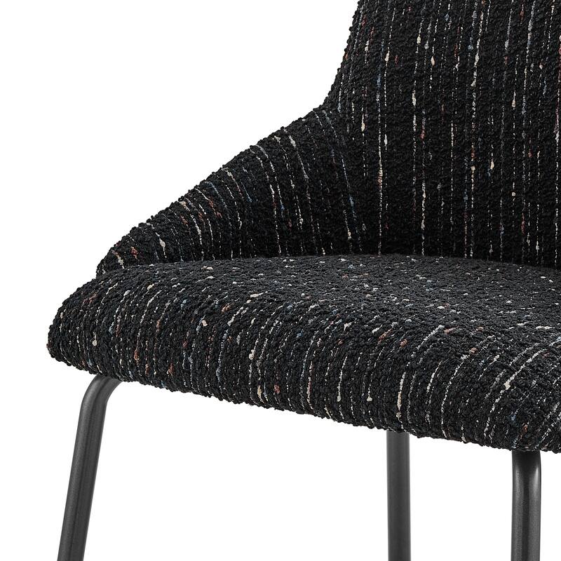 NPD Furniture Katrisa Boucle Dining Side Chair (Set of 2)