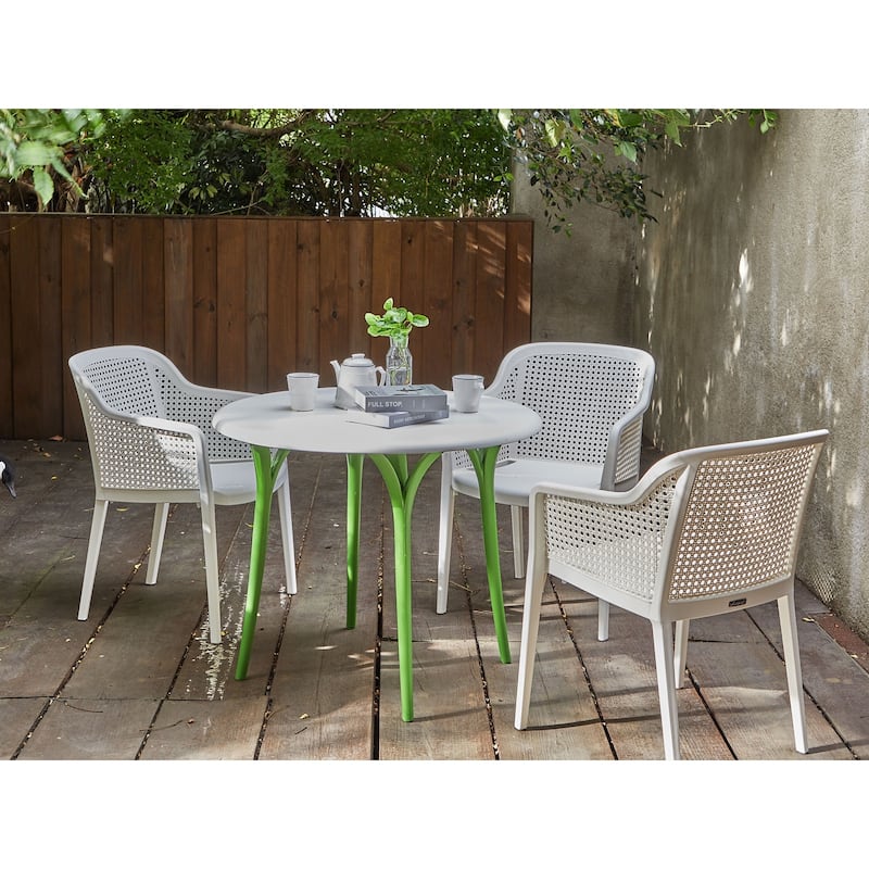 Chloe Resin All-Weather Garden Table