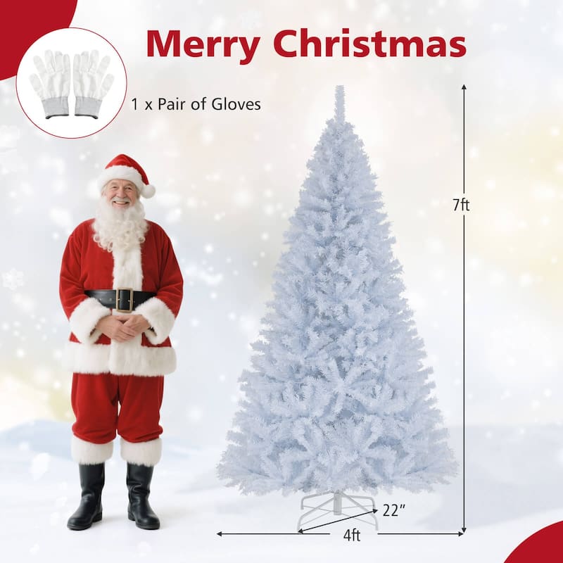 Costway 6/7 FT Artificial Christmas Tree with 1000/1346 Branch Tips - See Details