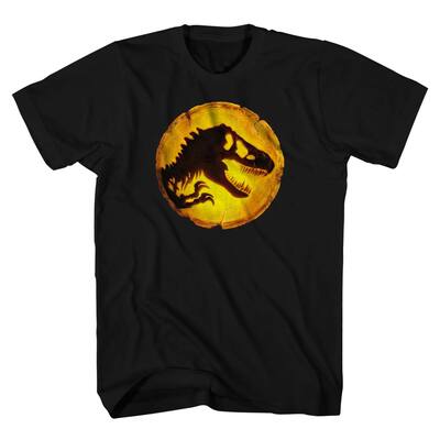 Jurassic World Men's Dominion Glowing Dinosaur Adult Short Sleeve Graphic Print T-Shirt