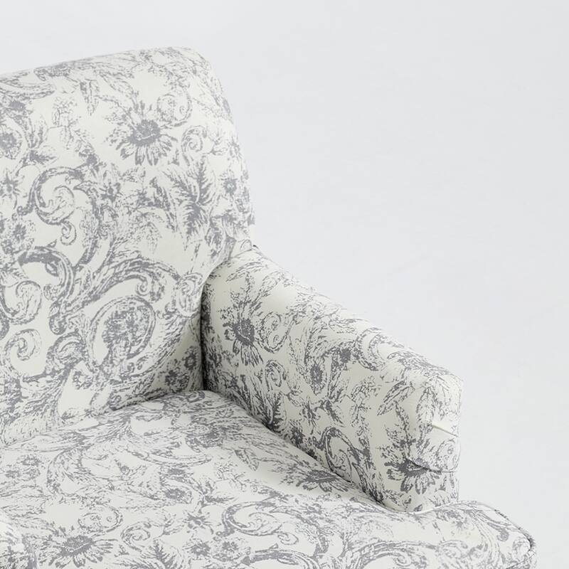 2 Set Upholstered Accent Chairs Nailhead Trim Armchairs