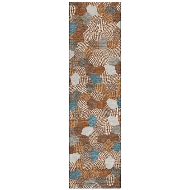 Machine Washable Indoor/ Outdoor Modern Loyd Chantille Rug