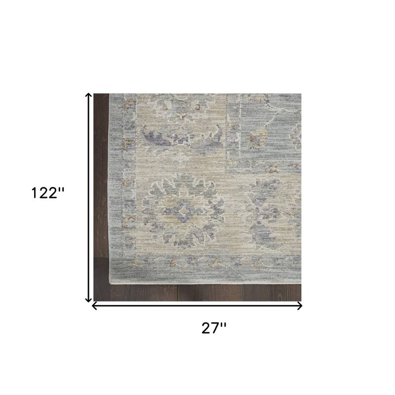Power Loomed Floral Traditional Durable Area Rug - 122' X '27' X '0.5