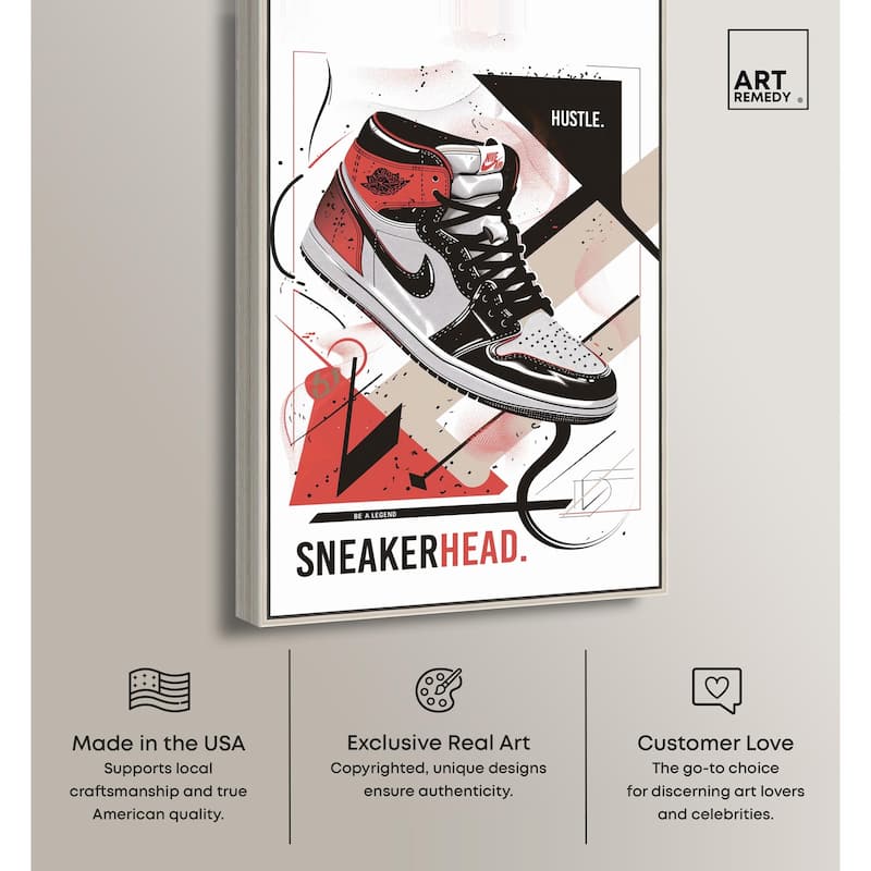 Stylish Sneakerhead Canvas by Art Remedy
