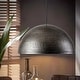 preview thumbnail 23 of 50, 1-Light Industrial Farmhouse Oversized Pendant Gold Leaf Hammered Semi-Sphere Dome Pendant Light for Kitchen Island