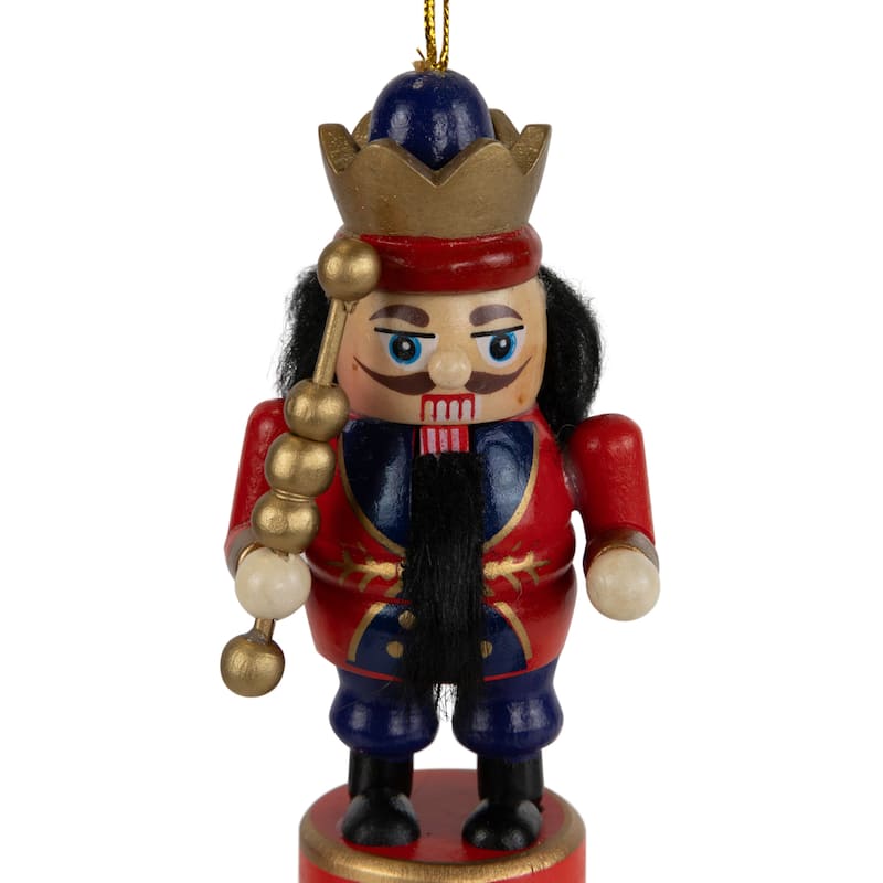 Professional Nutcracker Christmas Ornaments - 4" - Set of 6 - Multicolor