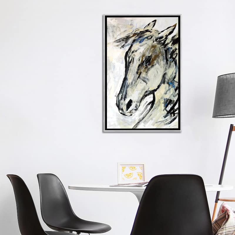 iCanvas "Picasso's Horse II" by Julian Spencer Framed