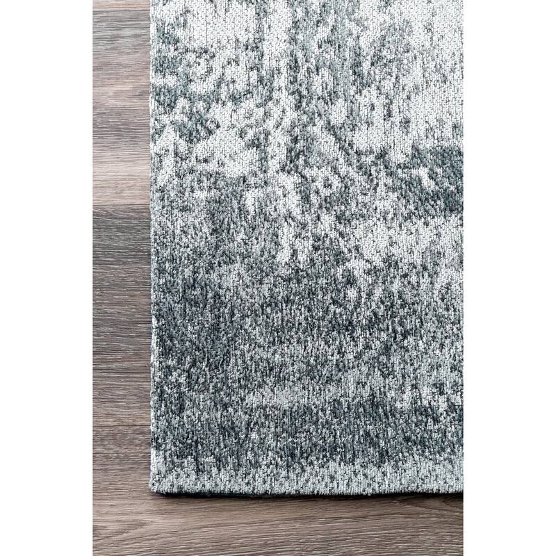 Nuloom Handmade Distressed Abstract Vintage Wool Area Rug