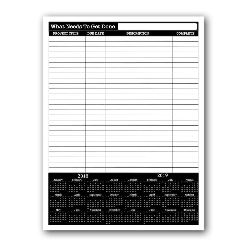 R2H Methods 'What Needs to Get Done' Dry Erase Planner on ArtPlexi