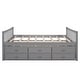 preview thumbnail 16 of 16, Full Size Daybed w/ Twin Size Trundle Storage Bed & Drawers Bunk Bed Frame for Kids, Girls, Boys Easy Space-Saving, Assembly