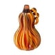 preview thumbnail 29 of 34, Glitzhome Multi Striped Fall Harvest Glass Pumpkins Halloween Thanksgiving Festival Decorations