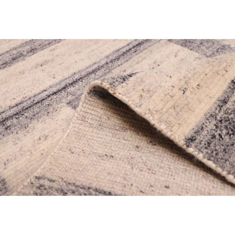 ECARPETGALLERY Hand-knotted Opulence Light Grey Wool Rug - 8'0 x 9'8
