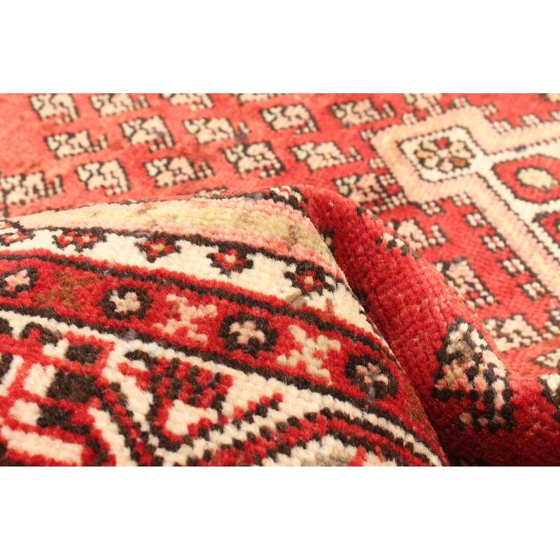 ECARPETGALLERY Hand-knotted Andelz Red Wool Rug - 3'3 x 4'11