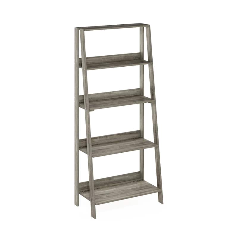 Furinno 5-Tier Ladder Bookcase Display Shelf