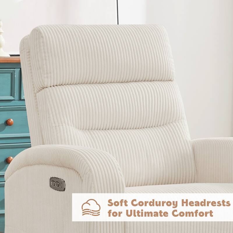 Aemeios Power Swivel Rocker Recliner with USB and Type C Port