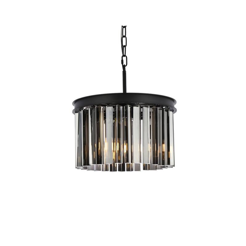 Royce Edge 3-Light Matte Black Pendant