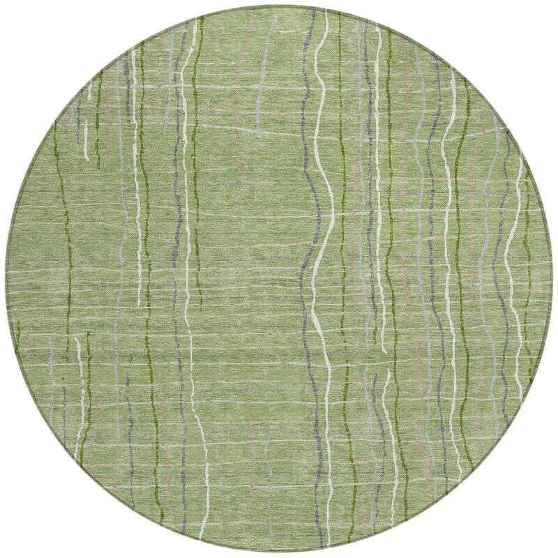 HomeRoots Striped Transitional Rectangle Outdoor Rug