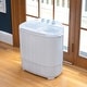 preview thumbnail 8 of 8, Deco Gear 13LB Portable Compact Twin Tub Washing Machine with Spin Dry