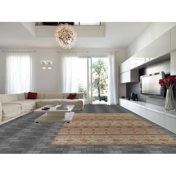 Kazak Oriental Large Area Rug Handmade Wool Carpet - 9'5" x 14'7"