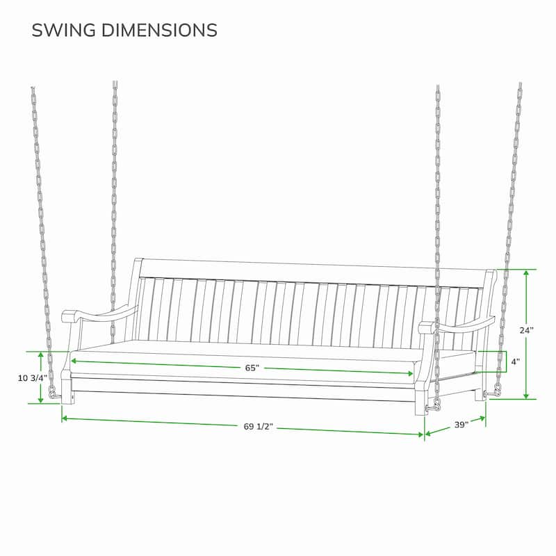 Cambridge Casual Como Mahogany Outdoor Swing Daybed with Cushion
