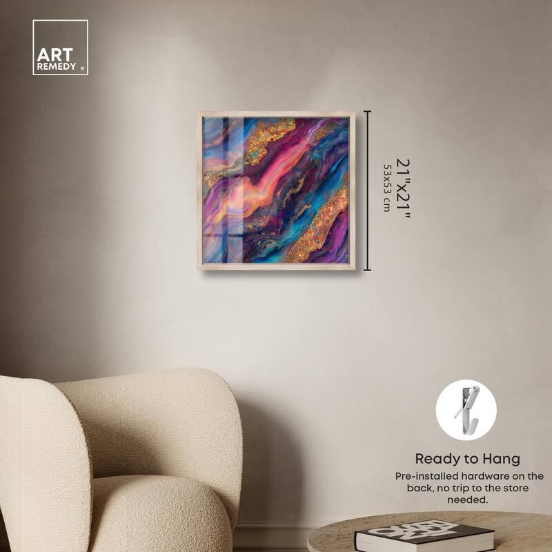 Glittering Spectrum III Shadowbox by Art Remedy