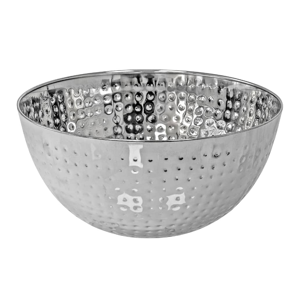 IH Casa Decor Stainless Steel Hammered Salad Bowl 9.50" - Set of 2